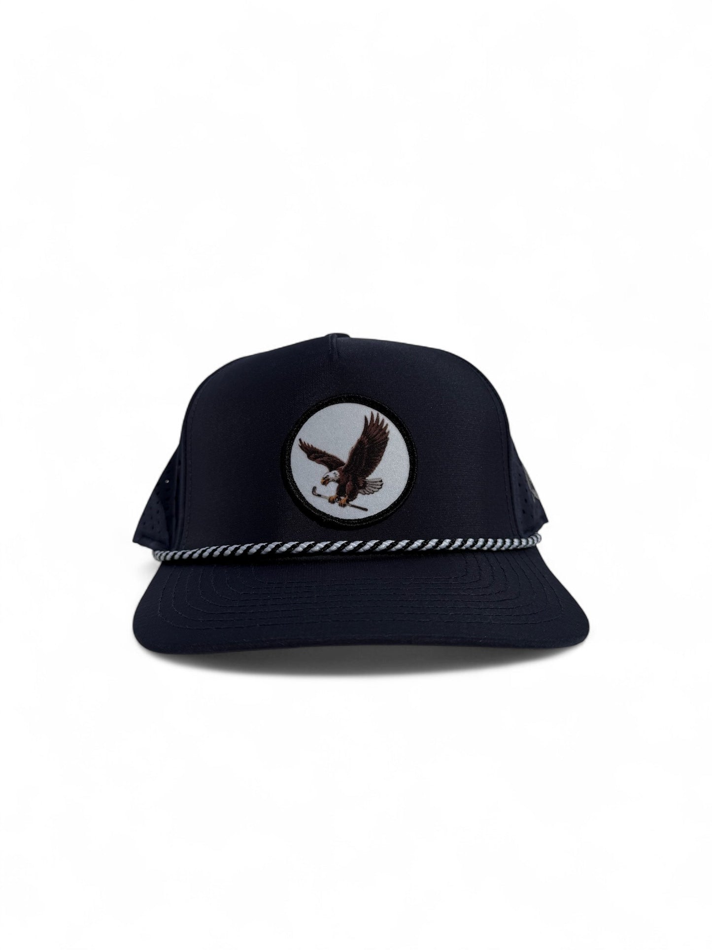 The Eagle | Blue Embroidered Rope Hat