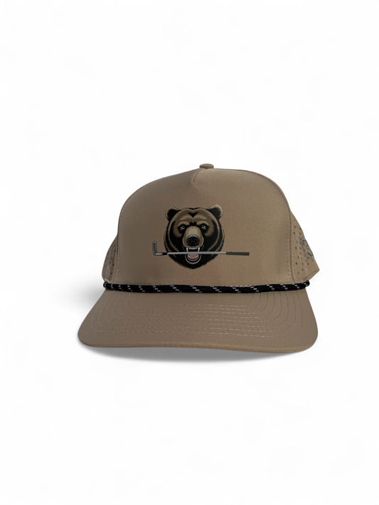 The Bear | Beige Print Rope Hat