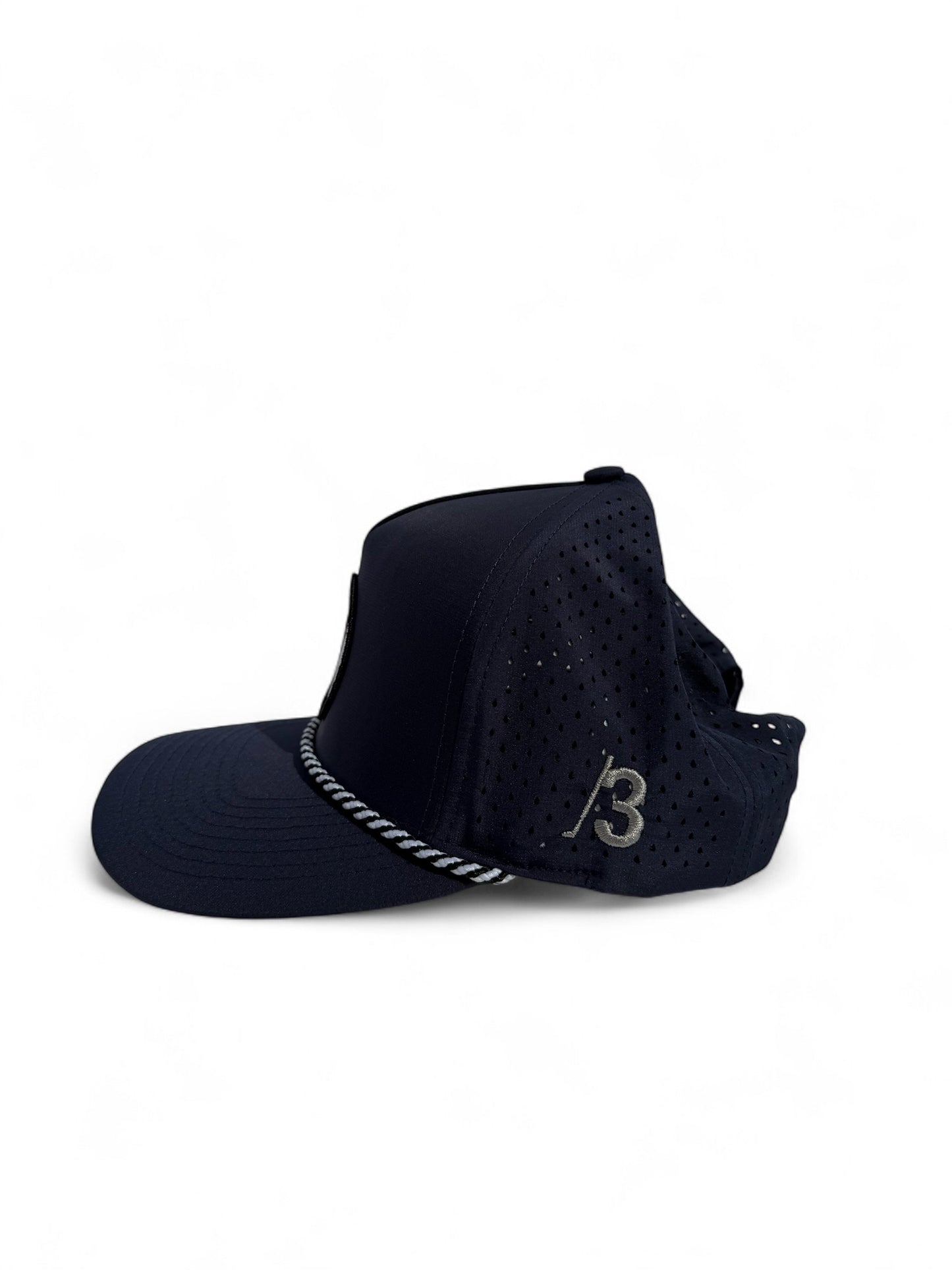 The Bear | Blue Embroidered Rope Hat